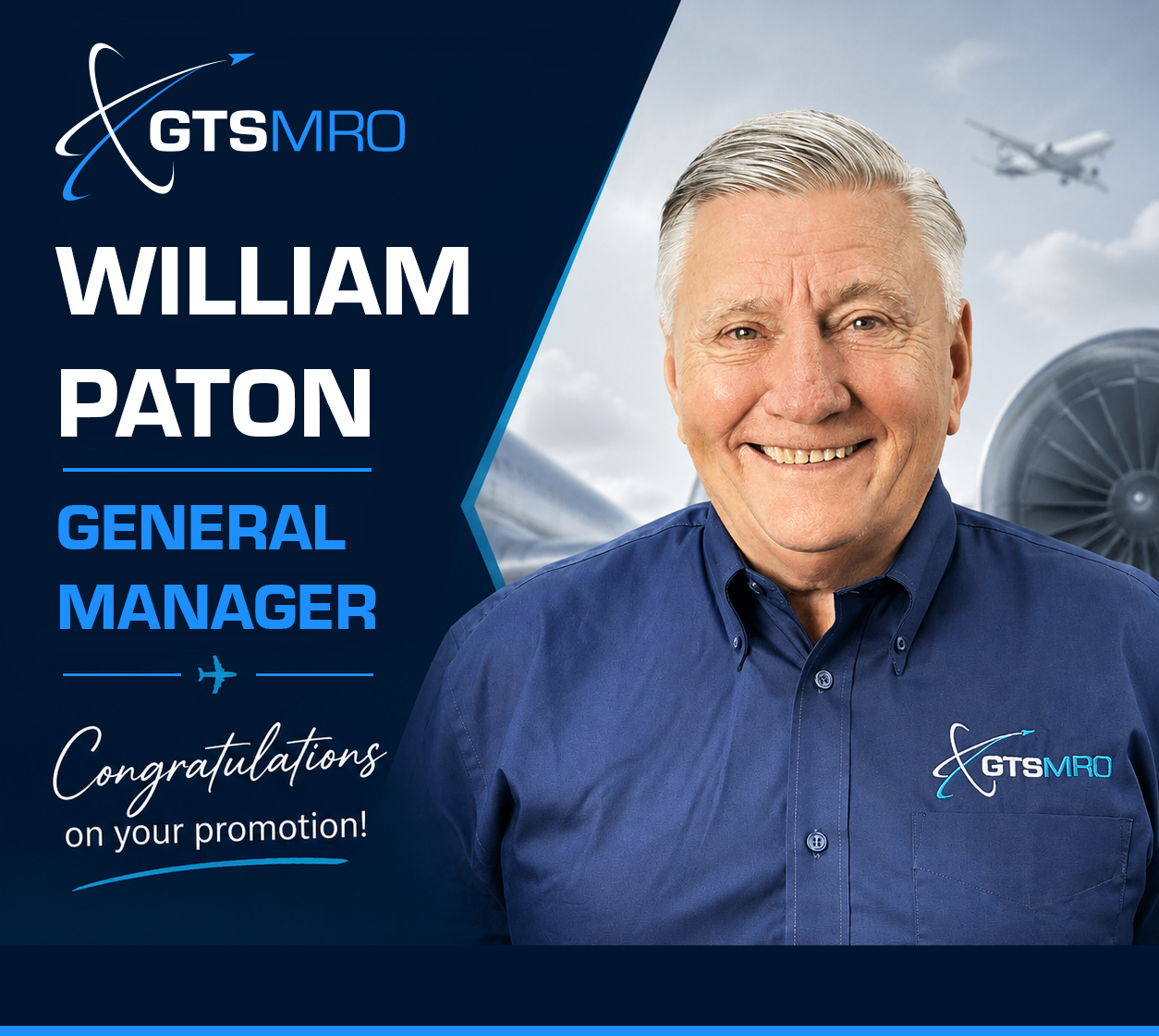 William Paton promoted to General Manager at GTSMRO